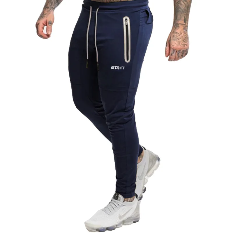 Autumn Winter Pants Men Sweatpant Jogger Casual Sweat Pants Zipper Packets 3XL