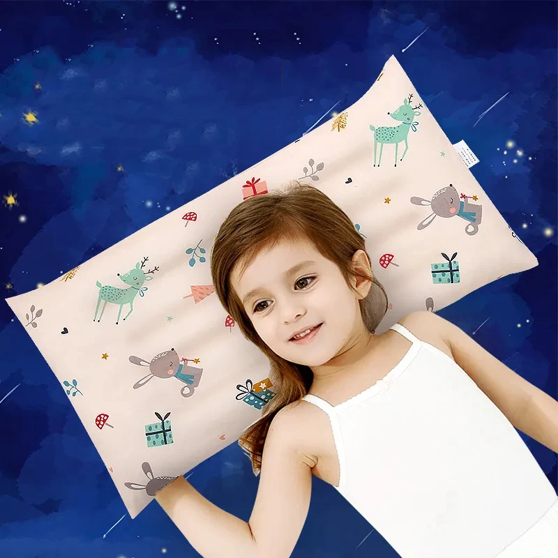 Four Seasons Cartoon Baby Aldult Pillow Rectangle Kindergarten Students' Nap Pillow Removable Washable Pure Cotton Baby Pillow