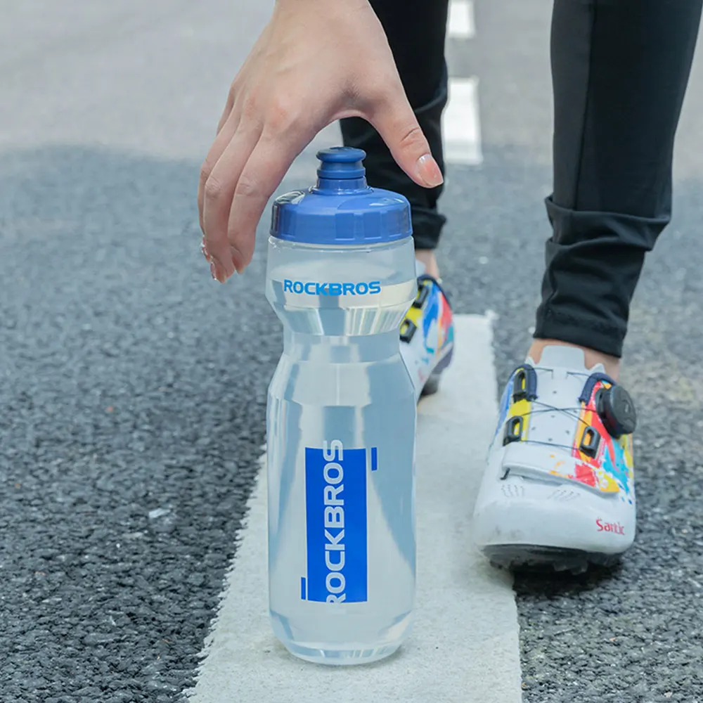 ROCKBROS Fahrrad-Trinkflasche aus Kunststoff für Outdoor-Laufsport, Quetschflasche, Fahrradbecher mit Flaschenhalterung – Detail 9