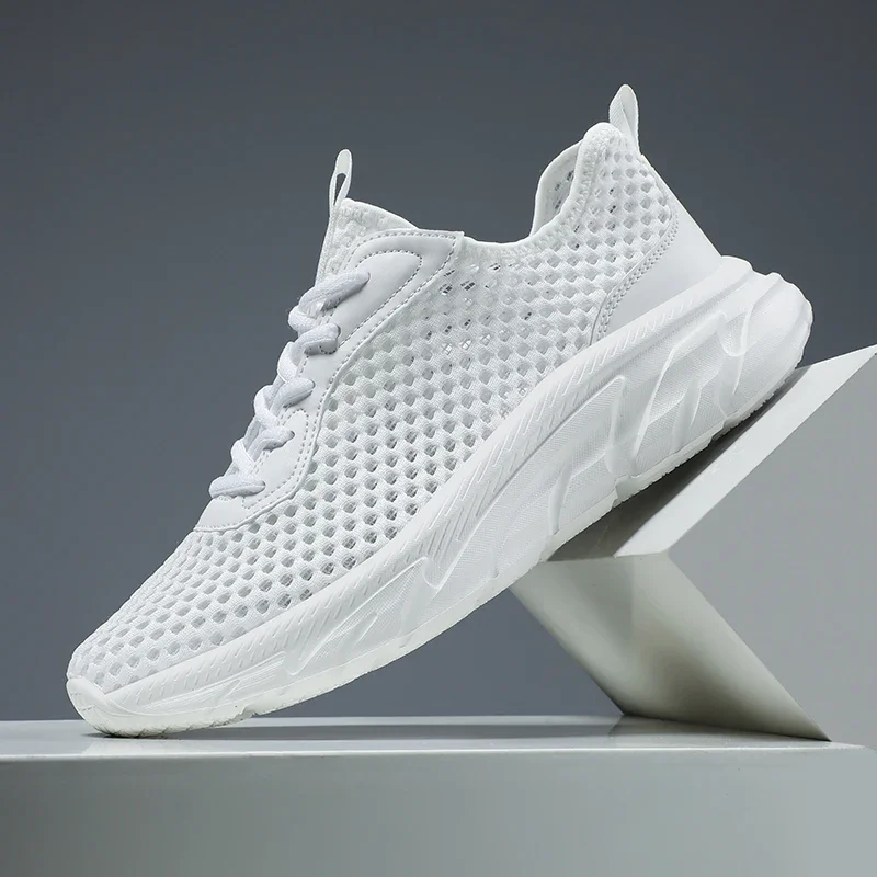 

ELUVA Men Lightweight Breathable Mesh Sneakers Running Shoes for Men Comfortable Walking Non Slip Athletic Sports Shoes