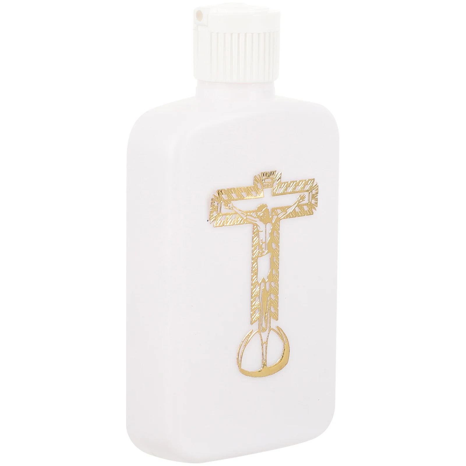 

Christian Holy Water Bottle 100Ml Empty Blessing Container with Elegant Cross Design for Easter Catholic Gift Use