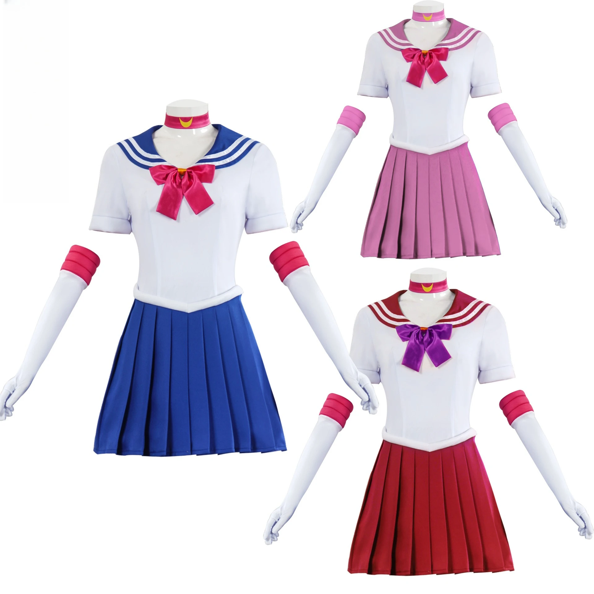 

Sailor Dress Tsukino Moon Mars Form Usagi Cosplay Rei Hino Chibiusa Sailor Uniform Skirt for Women Girls Halloween Party Costume