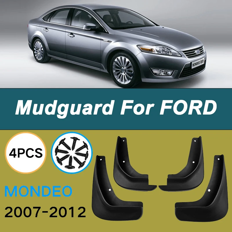 

For FORD Mondeo MK4 2007-2012 Automotive Mudguard Waterproof Prevent Mud Splashing Car Mud Flaps Fender Trim 4pcs Accessories