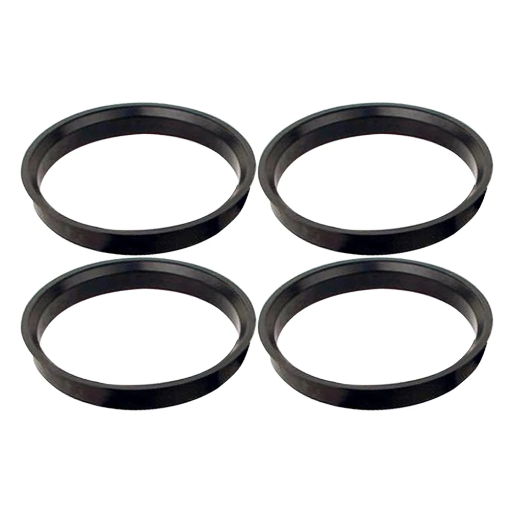 4Pcs Car Hub  Centering Rings 74.1 X 72.6 Mm For BMW Wheel Bore Center Spacer Black Car Plastic  Wheel Hub Centric Rings