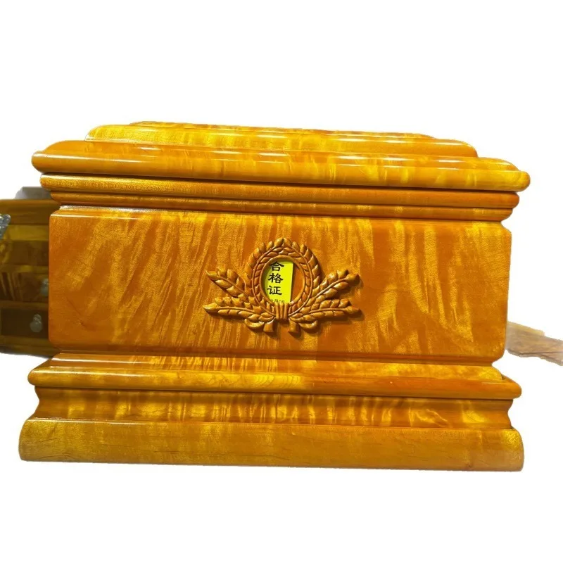 

Silk nanmu urn solid wood leaflet frame nan high-grade grave relocation birthday box