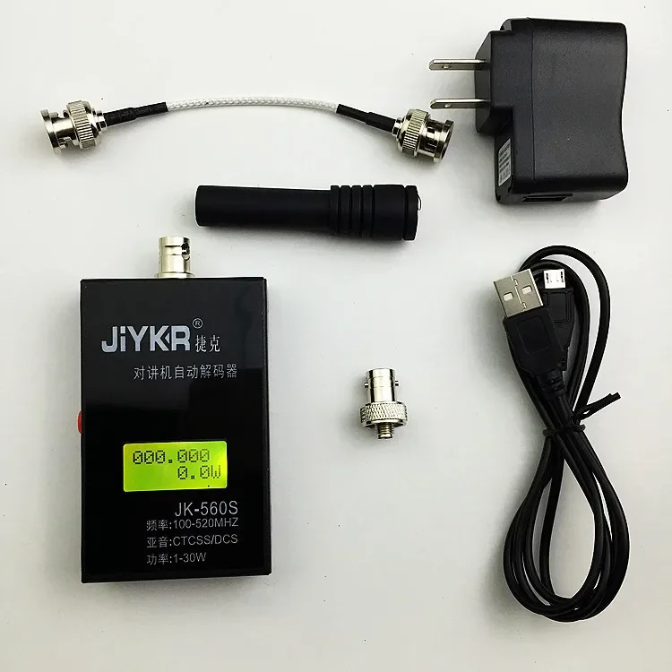 JK-560S 1-30 واط 100-520 ميجا هرتز CTCSS/DCS متر 560S قياس الطاقة نقل موصل عداد التردد كاشف القارئ