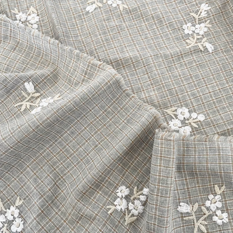 قماش قطني مطرز بنقشة مربعات من - مراجعة Embroidery Quilt Cover وسعره