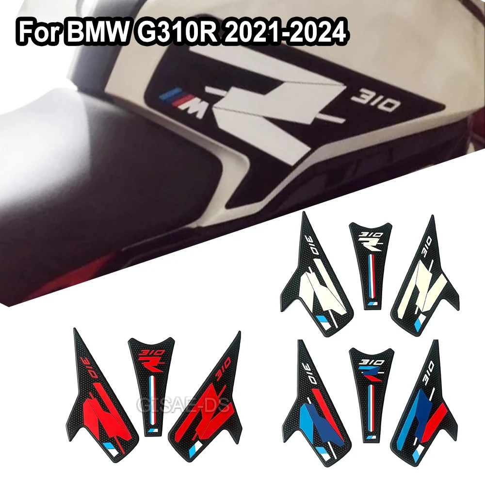 

Motorcycle G310R Non-slip Side Tank Knee Pads Set Grip Anti Slip Fuel Tank Pad Protection Stickers ﻿For BMW G 310 R 2021-2024