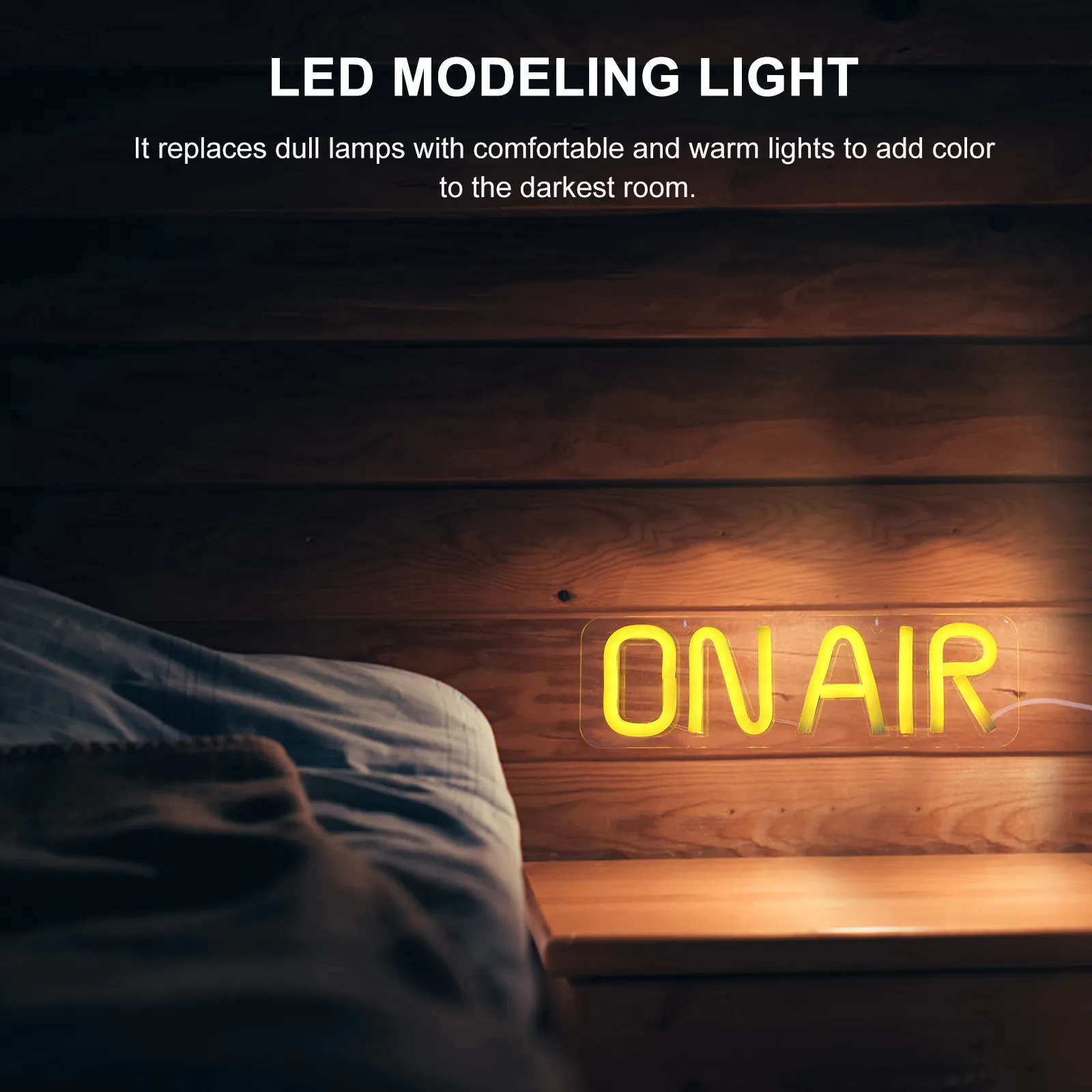 LED Neon Light Sign on Air Design Premium As PVC Material USB Powered Bedside Night Lamp Home Decoration Party Room Accent Light