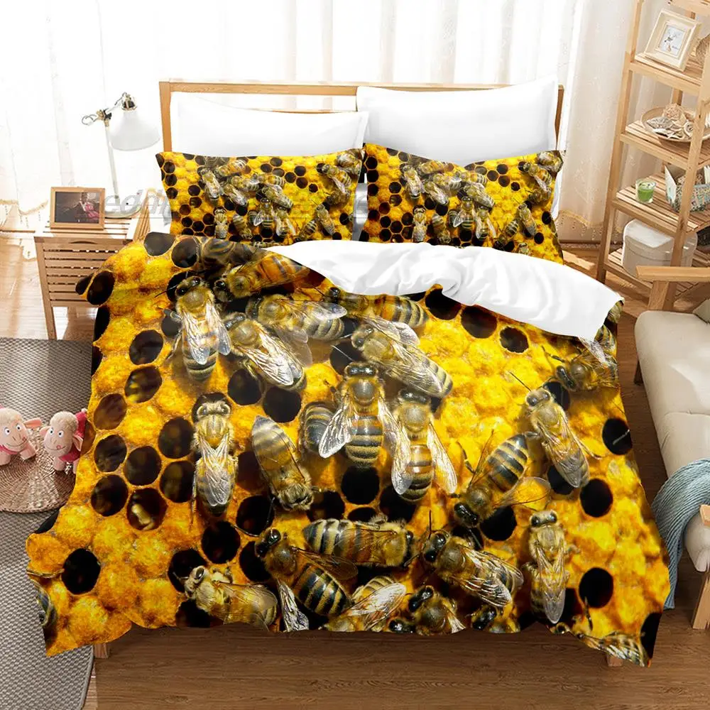 

Eye Bedding Set Single Twin Full Queen King Size Bed Set Aldult Kid Bedroom Duvetcover Sets 3D Print Bee Intensive phobia 2022