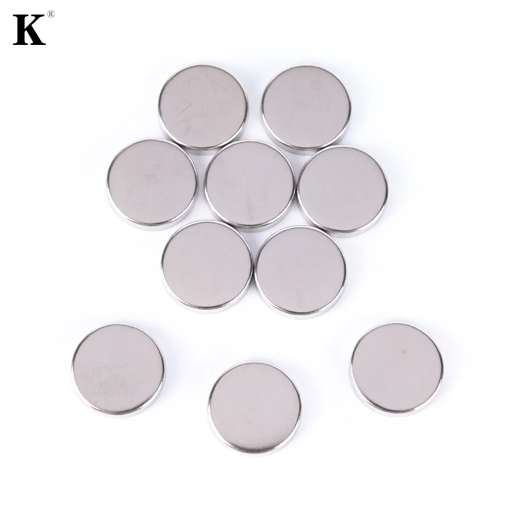 10pcs 20mm DIY Eye Shadow Container Pans Makeup Cosmetic Empty Aluminum Palette Cases Pans For Eyeshadow Makeup Tool