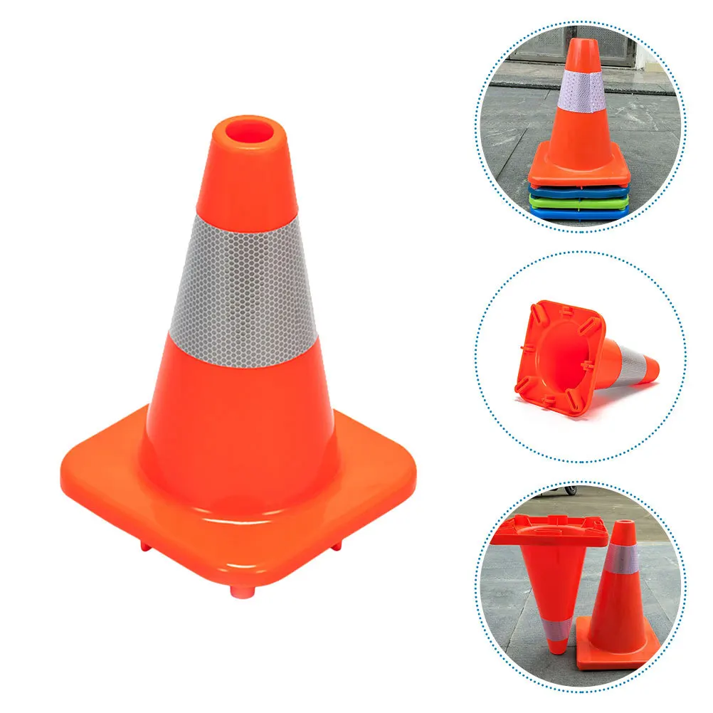 

Plastic Traffic Cone Safety Cone for Parking Driveway Markers Snow Plowing Outdoor Use Drivers Training Road Safety Indicator