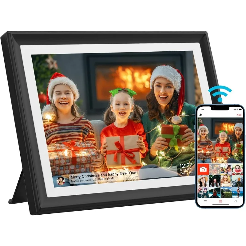 32GB Digital Picture Frame, 10.1-Inch WiFi Digital Photo Frame with 1280x800 IPS HD Touchscreen