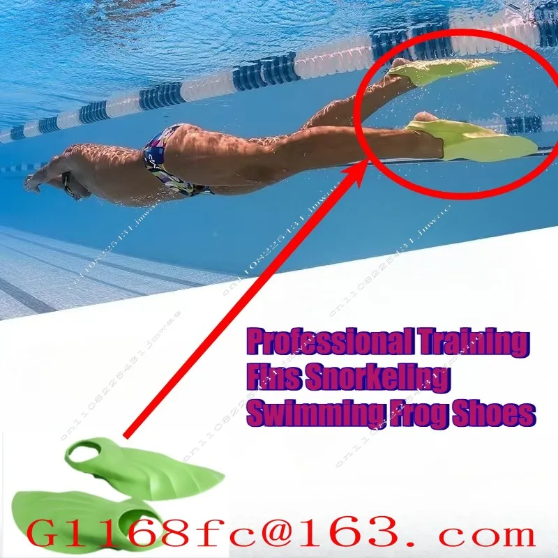 Adult Beginner Freestyle Short Flippers Snorkeling Swimming Frog Shoes