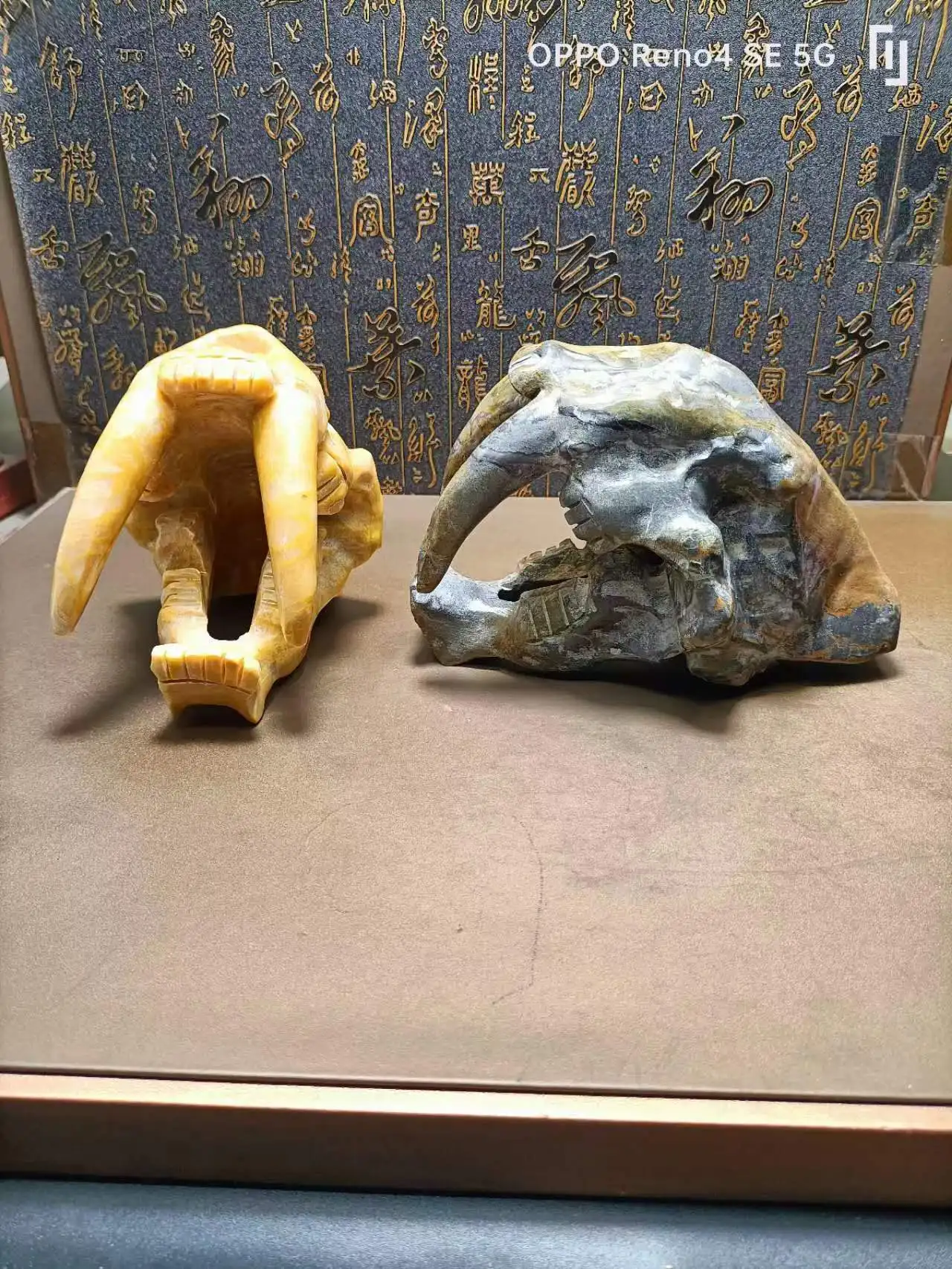 Natural Quartz Hand-carved Saber-Tooth, Tiger Skull specimen, Home Decoration, Exquisite Gifts and spiritual Treatment