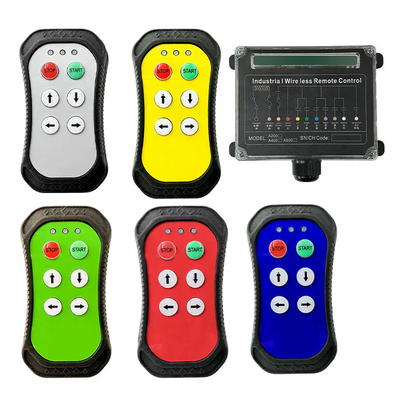 A400 4-toetsen enkelvoudige snelheid industriële draadloze radiokraan afstandsbediening schakelaars hijskraan lift controller - afbeelding 2