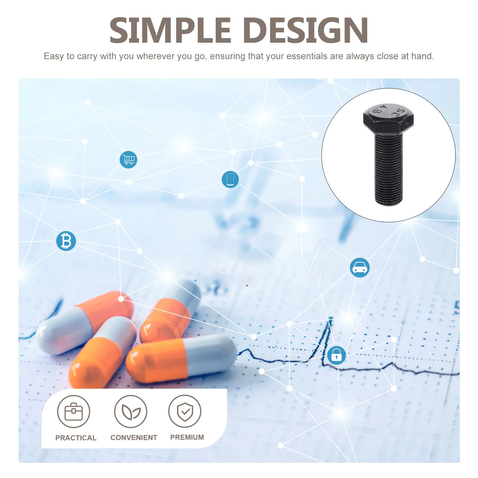 Trinkets Outdoor Storage Box Work Screws Bolt Container Large Metal Tin Safe Organizer