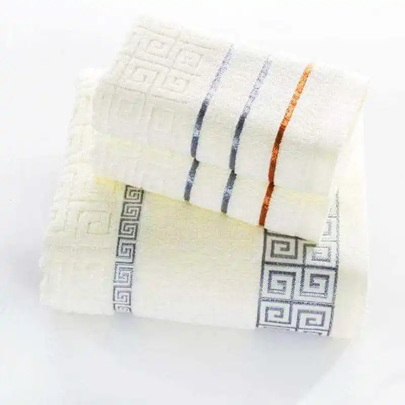 

3 Pack Bathroom Towel Set 100% Cotton Bath Towel For Adults Geometric Terry Face Towel Sport Washcloths Travel Hotel Gym Spa