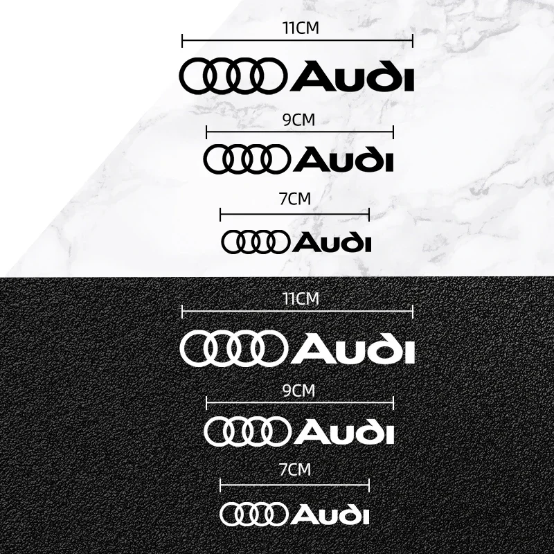 6Pcs Car Brake Caliper Badge Sticker Decal Car Tuning Accessories for audi SLine A1 A3 A4 A5 A6 A7 Q5 Q7 RS3 RS4 RS5 S3 S4 S5 S7