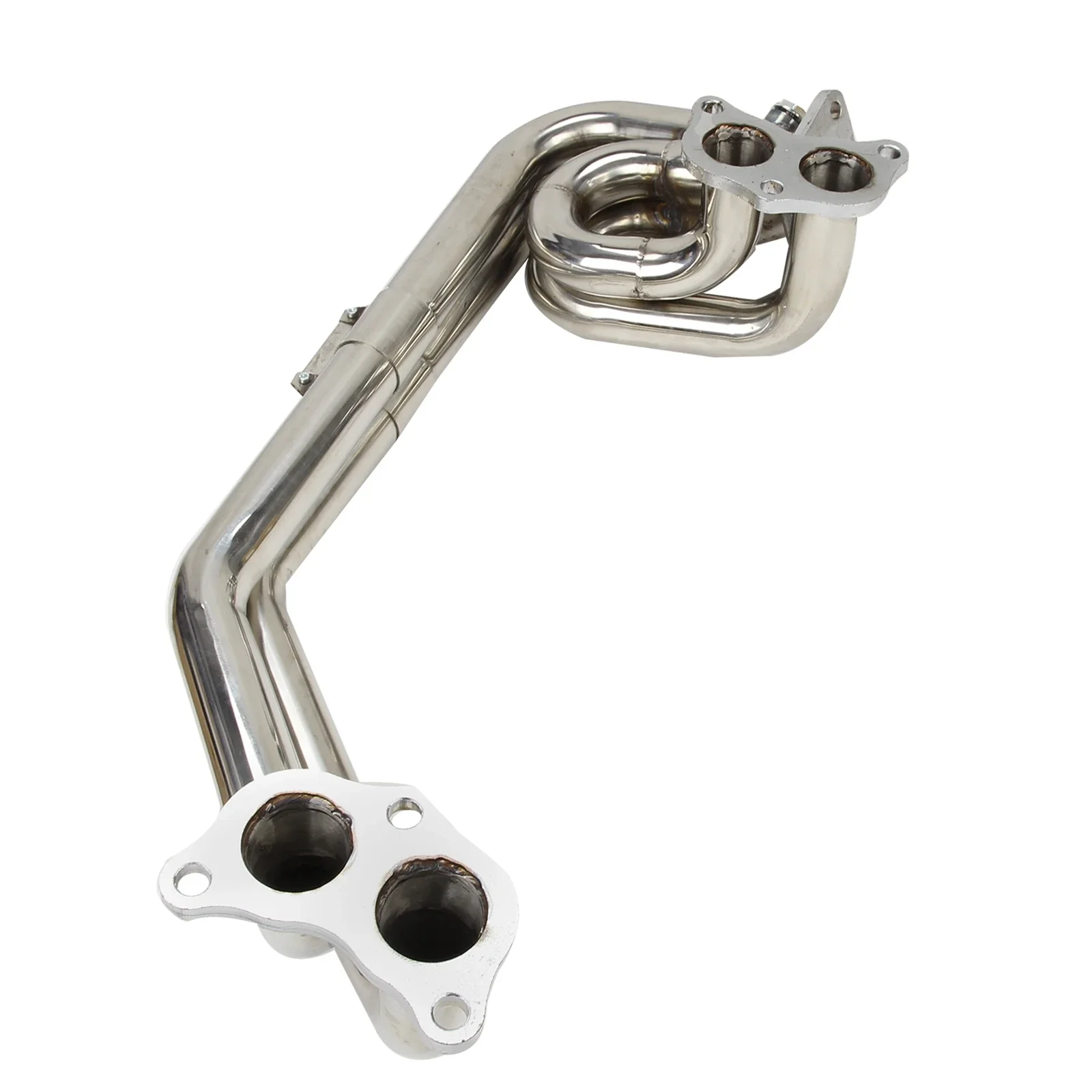 STAINLESS EXHAUST MANIFOLD 2-PIECES HEADER FOR 08-17 IMPREZA WRX/STI G3/G4 EJ25