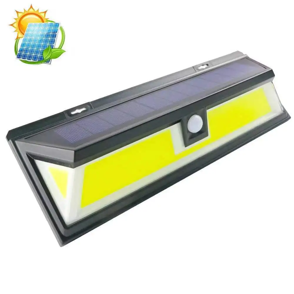 Imagem -02 - Led Novo 180 Led Solar Lâmpada de Parede 90 Led Controle Remoto Lâmpada de Parede 118 ao ar Livre Forte Luz Iluminação Sensor Lâmpada 118