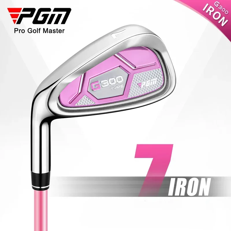 

PGM G300 1pcs Women Golf 7# Iron Club Stainless Steel Carbon Beginner Training Pink Woman Left Hand Single Golf Club TiG025