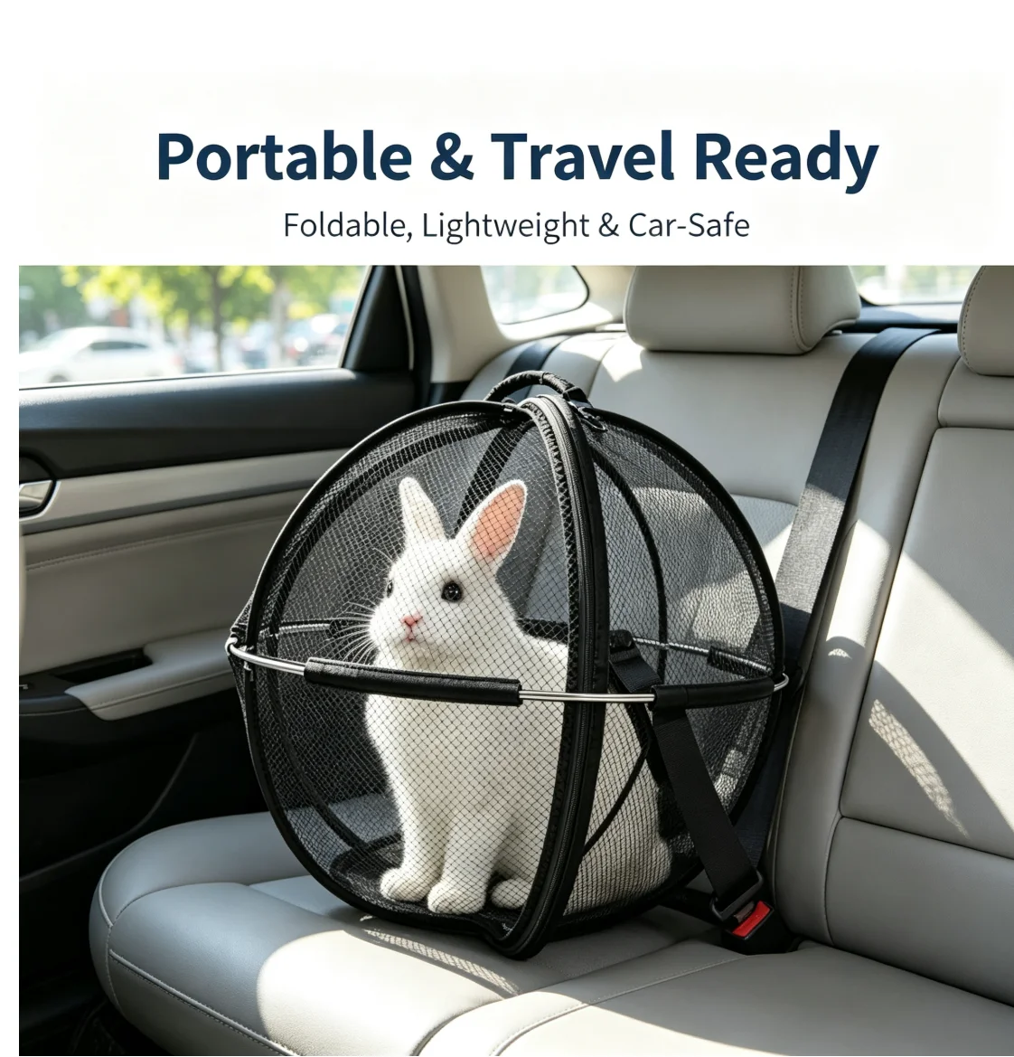 360 Panoramic Cat Playpen Ball Pop Up Foldable Mesh Outdoor Enclosure Rolling Portable Breathable for Kitten Puppy Rabbit