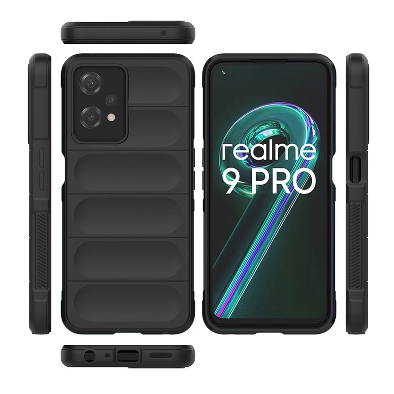 For Realme 9 Pro Cover Realme 9 Pro Case 6.6 inch Shockproof Rubber Soft Silicone Protective Bumper For Realme 9i 9 Pro Plus