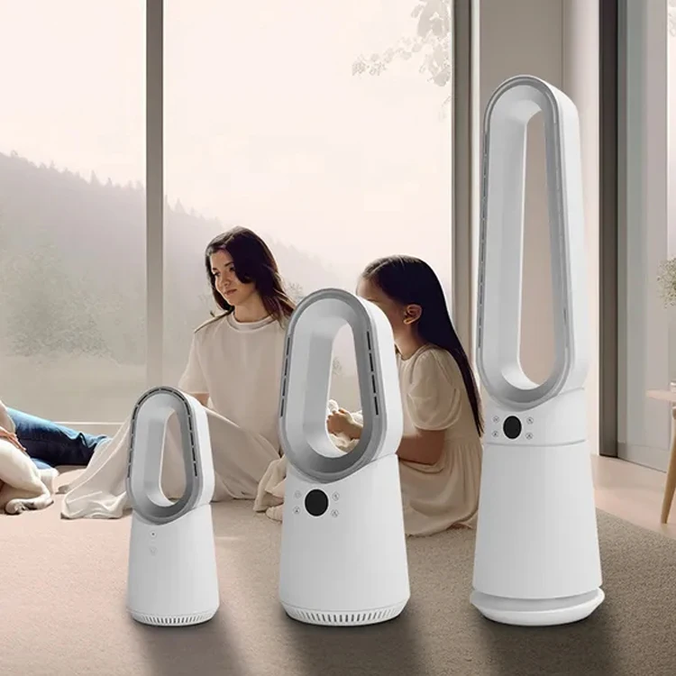 2025 Nuevo diseño Torre de ventilador sin aspas de 41 pulgadas de alto Ventilador inteligente sin hojas de 20 velocidades Ventilador de enfriamiento de aire con ángulo de oscilación 120 para habitación