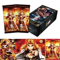 New Demon Slayer Card Infinite Train Chapter Flash GSEC Card Door Tanjirou Kamado Nezuko Anime Character carte da collezione giocattolo