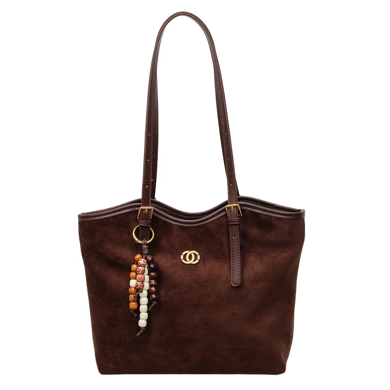 حقيبة ركاب لخريف 2025، محفظة كاجوال تحت الإبط للنساء، حقيبة كتف واسعة، حقيبة عصرية ليلاً ونهارًا، حقيبة حبال مزخرفة #4