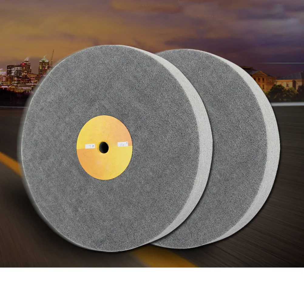 Disque de polissage en fibre de nylon, tampon de polissage gris 150x25, haute efficacité, polissage fin des métaux, acier inoxydable, cuivre, aluminium