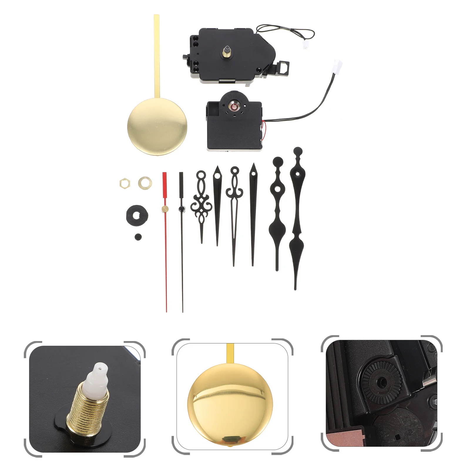 

1Set Quartz Clock Movement Pendulum Trigger Durable High Grade Material Wall Clock Replacement Parts DIY Use Melody Chime