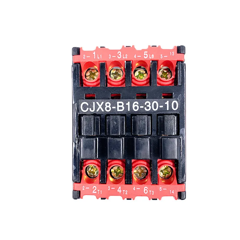 1pc AC Contattore 4 Morsetti A Vite 35 millimetri Guida Di Montaggio 220V 50Hz 5.5KW(AC-3) circuiti di Controllo di alimentazione 3 Pole + 3NO B16-30-10