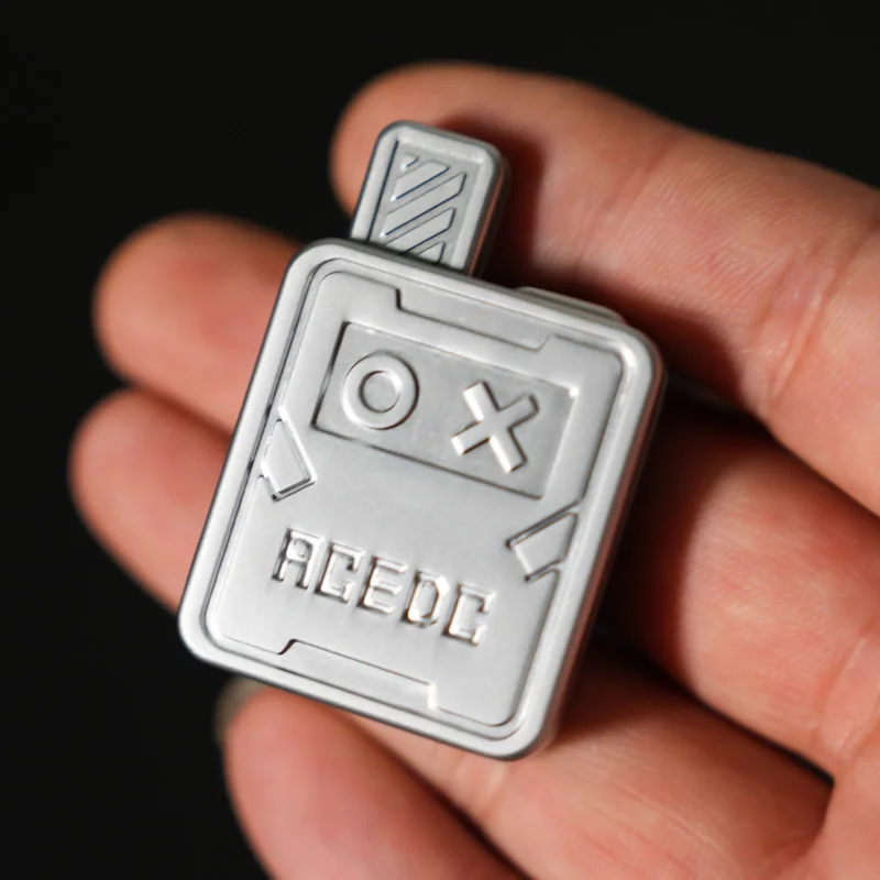 Mechaniczny Metalowy Suwak Fidget Koło z Grzechotką Magnetyczna Karta do Wbijania EDC Zabawka Antystresowa Redukująca Stres i Lęk Antystresowe Rzeczy Przynęta