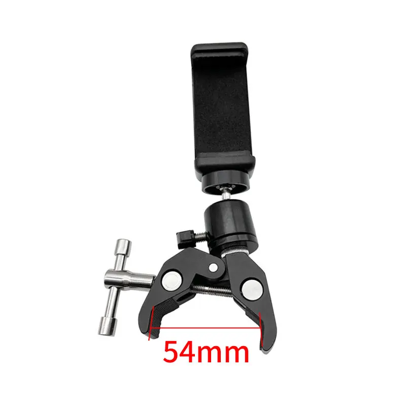 Phone Holder Bracket Cradle Pole Clamp With Compass For GPS For Data Collector Total Station