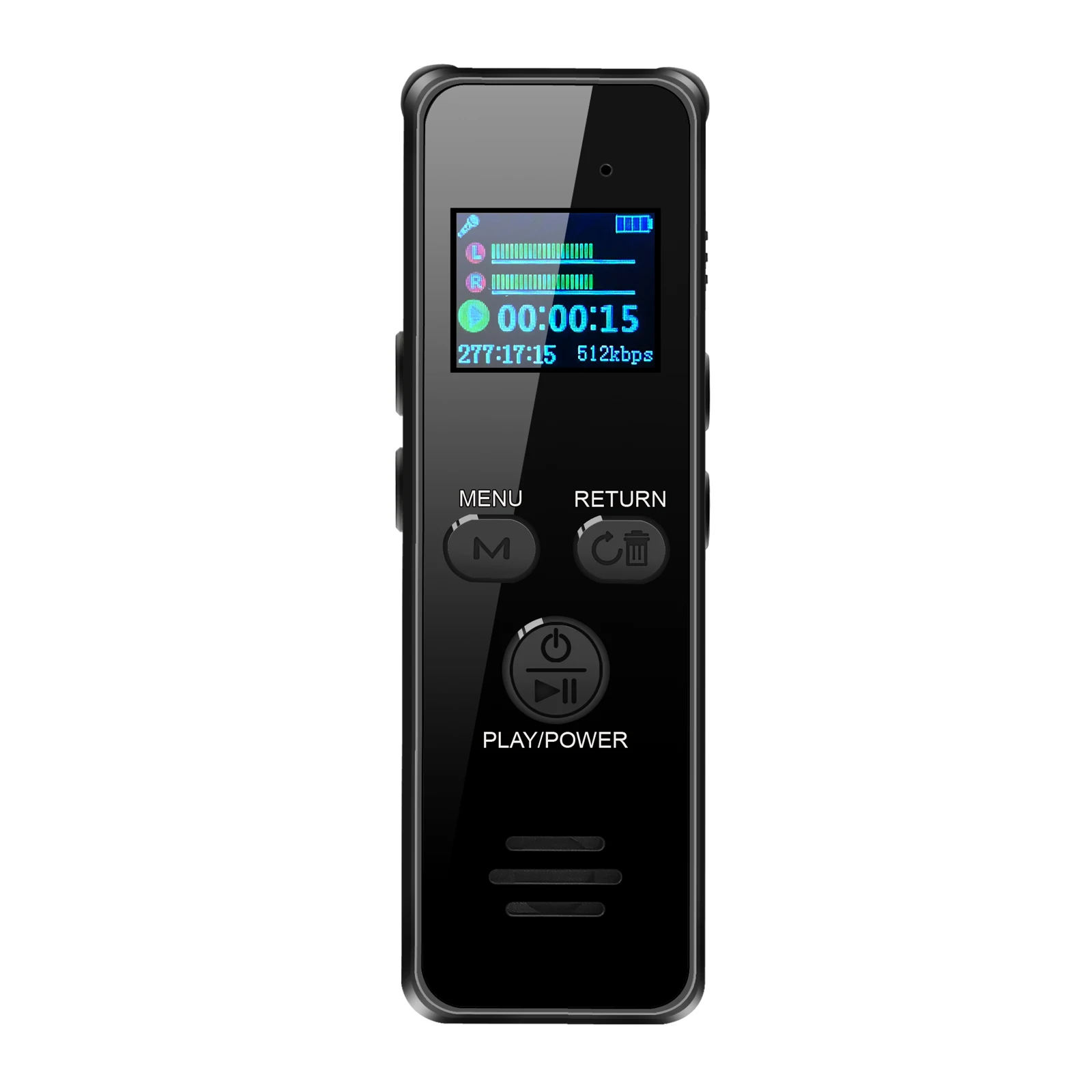 Telele V59 Digital Voice Recorder for Lectures Meetings Voice Activated Recording Device Dictaphone with WAV MP3 Player