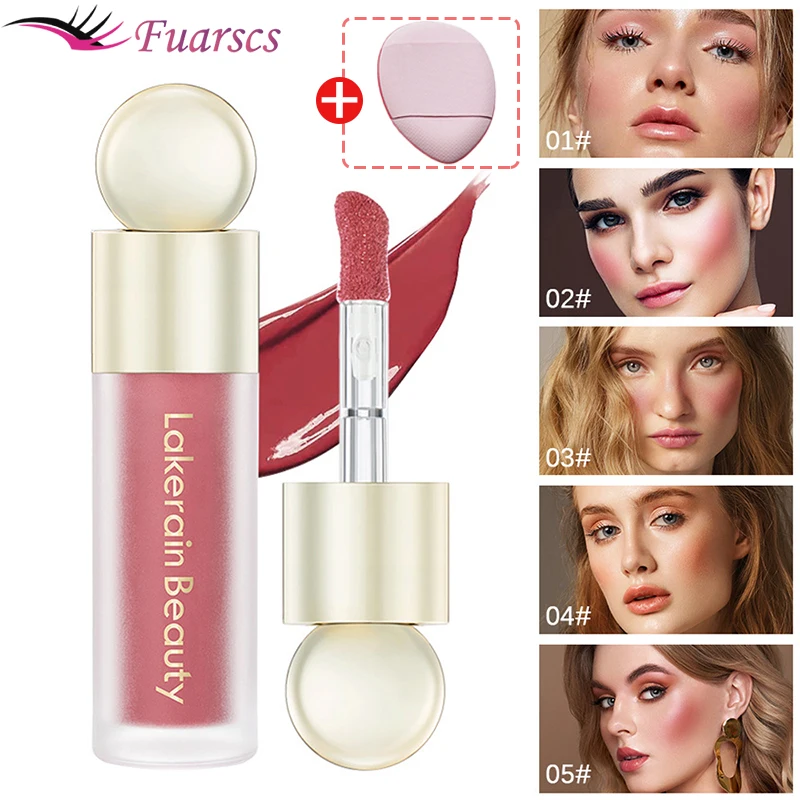 Flüssiges Rouge Samt matt Rouge Gesicht Pigment wasserdicht langlebige Schönheit natürliche feuchtigkeit spendende Rouge erröten Make-up Kosmetik