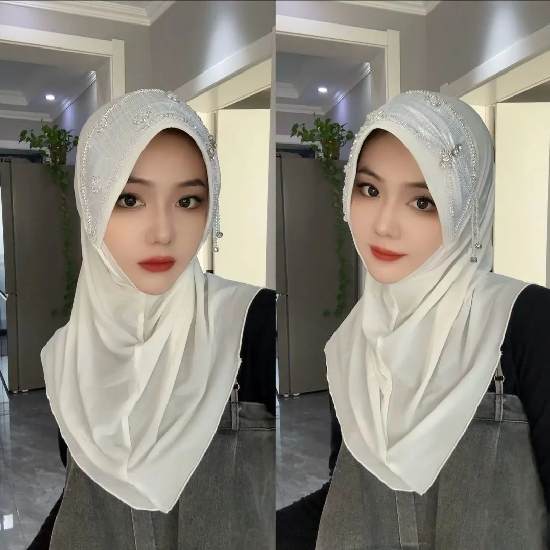 

Hijab Muslim Women Shawl Headscarf Freeshipping Luxury Flower Scarf Malaysia Prayer Kufi Islam Saudi Arabia Turban 05270