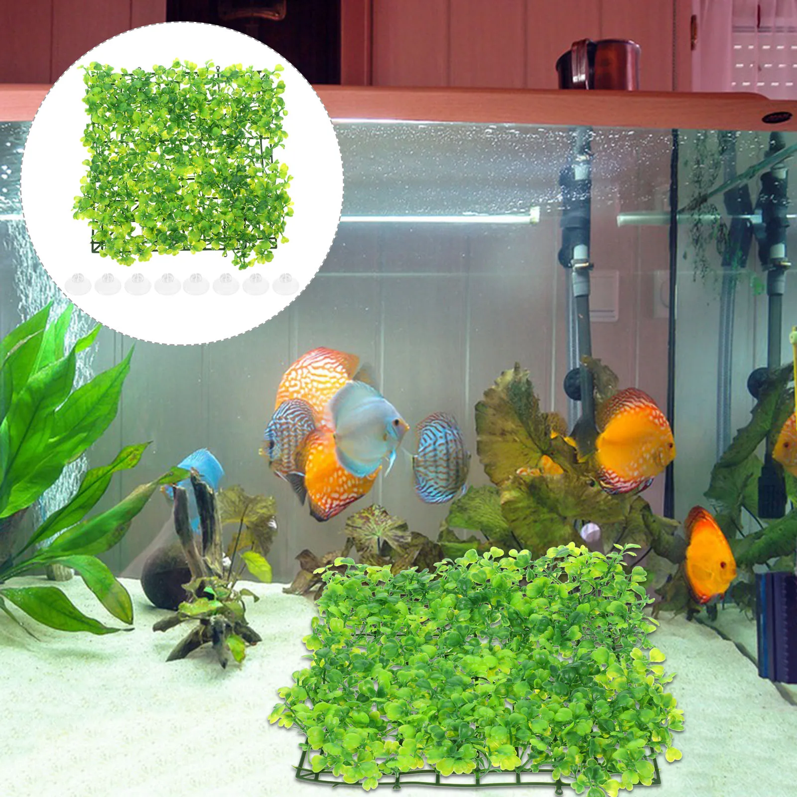 

Artificial Plants Realistic Water Grass Safe Decoration for Fish Tank Aquarium Lawn Green GrassPet Supplies Durability