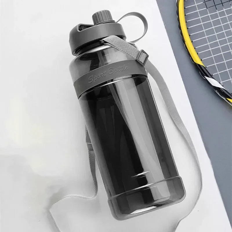 New 3 Liter Portable Sport Water Bottle With Straw Gym Drinking Bottle With Strap For Outdoor Travel Large Capacity Fitness Cup