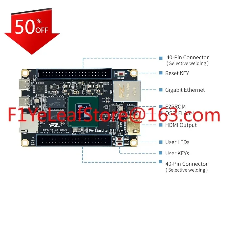 Som Friendly Artix 7 A735T Small Size Xilinx Fpga Board For Beginner MIPI Gigabit Ethernet On-board JTAG Donwnloader