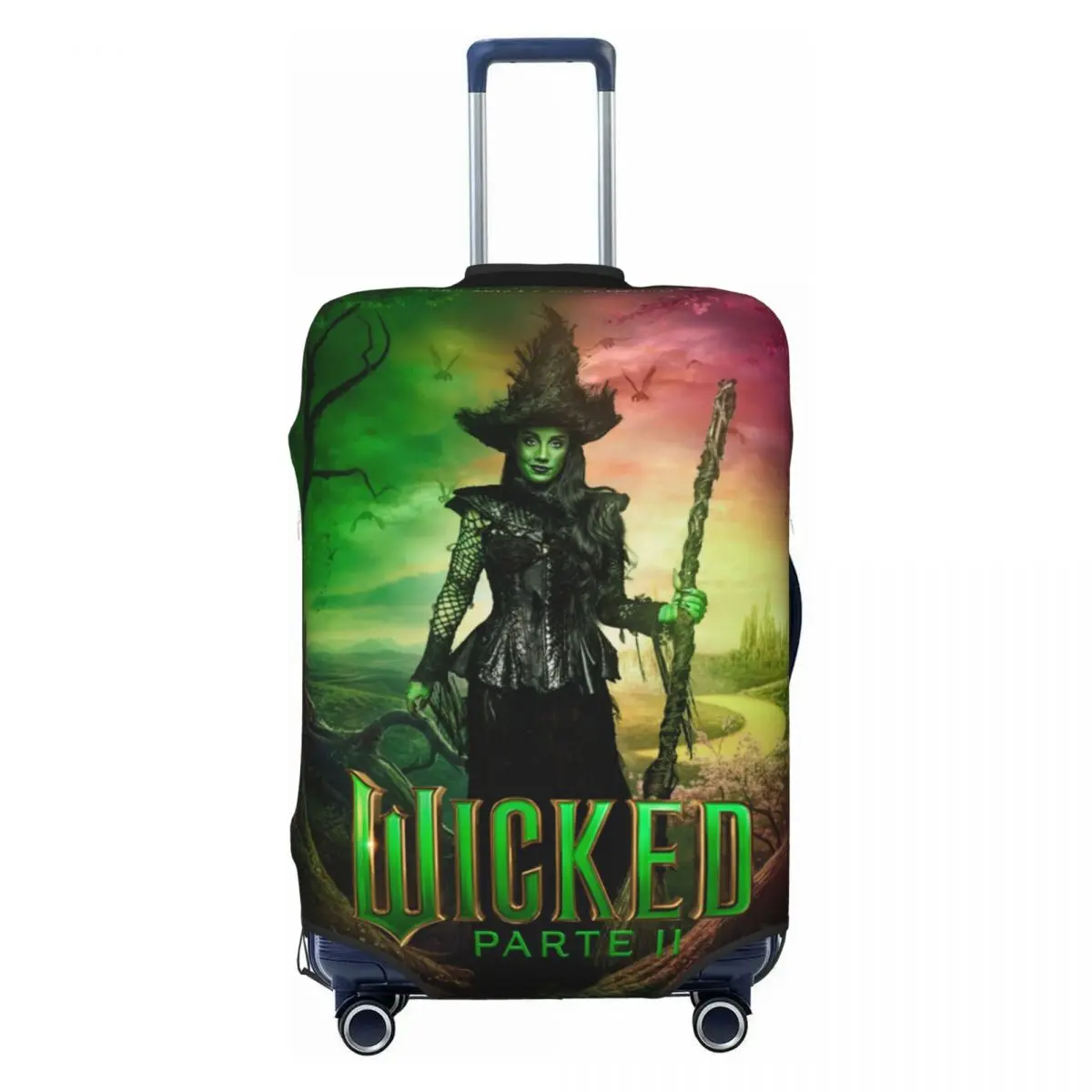 Wicked Musical Elphaba Suitcase Cover Travel Protection Vacation Useful Luggage Supplies