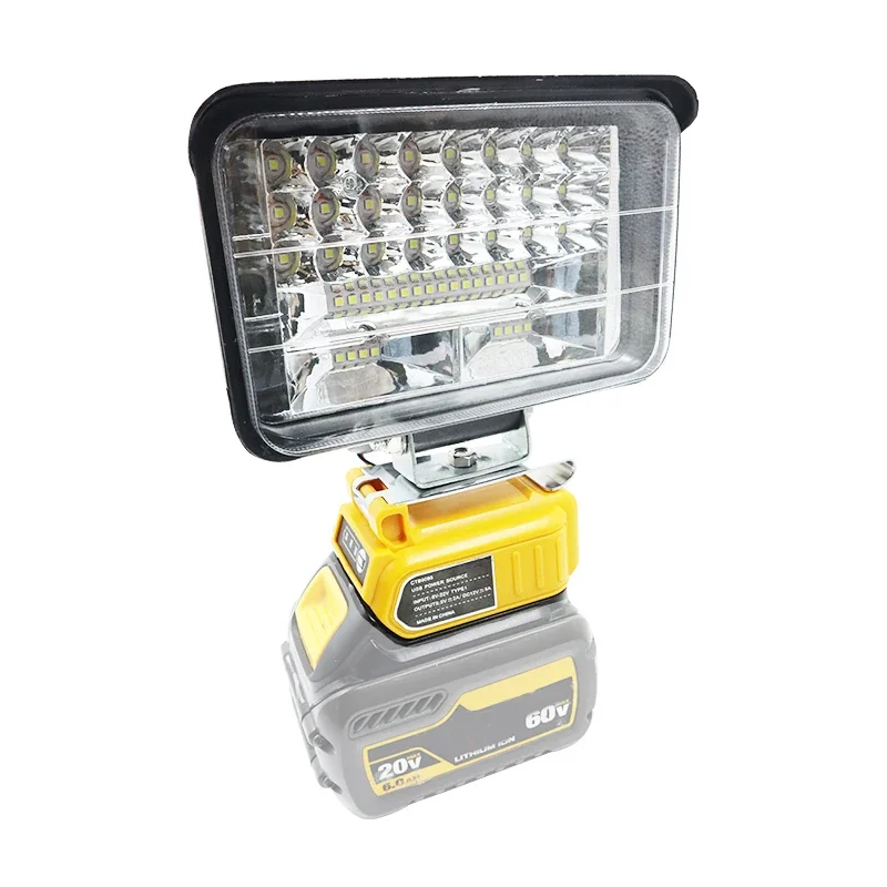 

60 Вт 5 А адаптер-переходник USB зарядное устройство для DeWalt 20 В 18 В литиевая батарея 12 В постоянного тока выходная совместимая электрическая техника автомобильная лампа