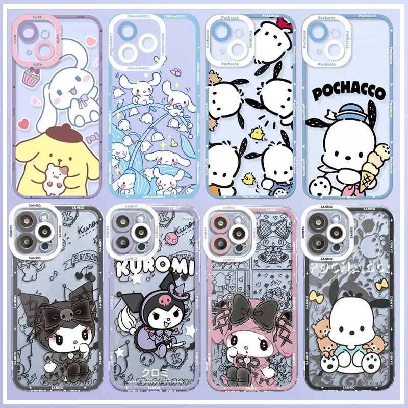 

Чехол для телефона Sanrio Kuromi Pachacco для Samsung Galaxy S25 S24 S23 Ultra S22 S21 S20 Plus S23 S24 FE A56 A36 A26 Note 20, чехол