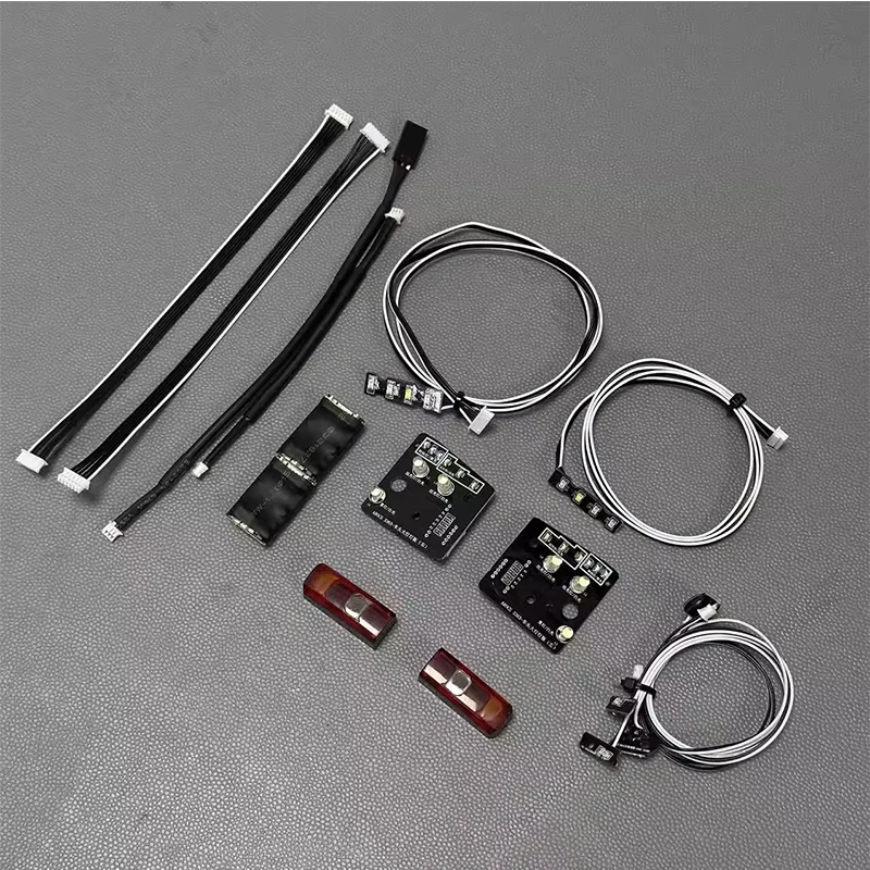 

Metal Headlight Group Rescue Vehicle Electric Remote Control Vehicler For 1/14 Tamiya RC LESU Scania Mercedes-Benz Dump Truck