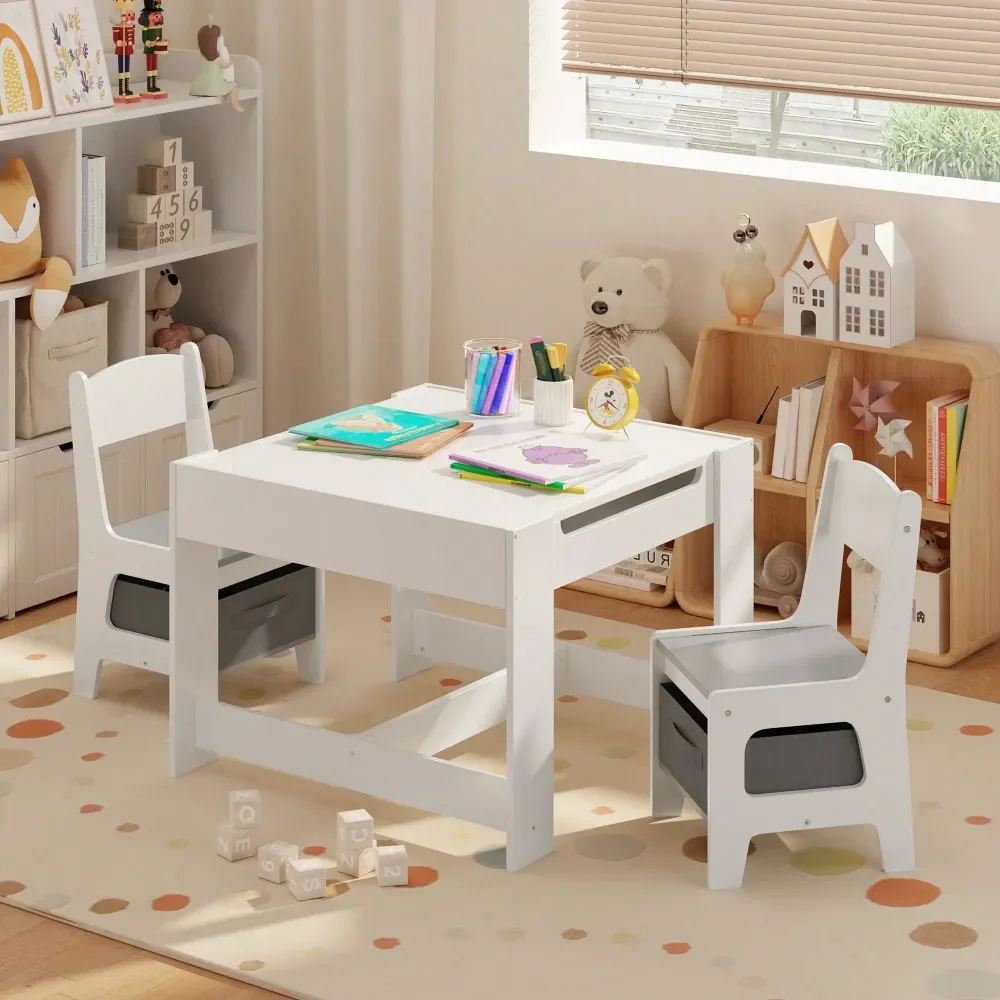 

Kids' Tables And Chairs Escritorio Para NiñosTable And Chairs With Storage 3 In 1 Toddler Craft Table And Chair Set Sensory Tabl
