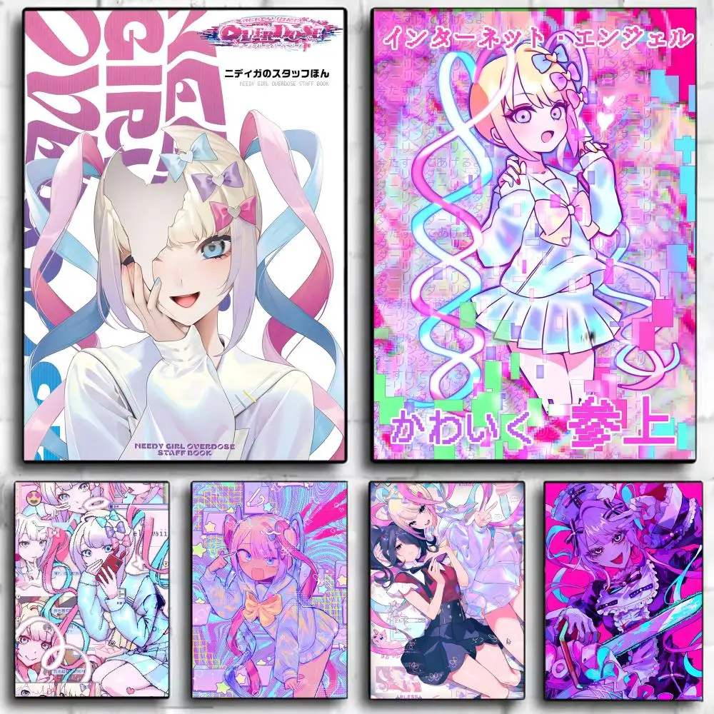 N-Needy Girl O-Overload Game Niedliches Poster, Wandkunstdruck, Poster, dekoratives Wandbild, Heimdekoration, Geschenk, ungerahmt