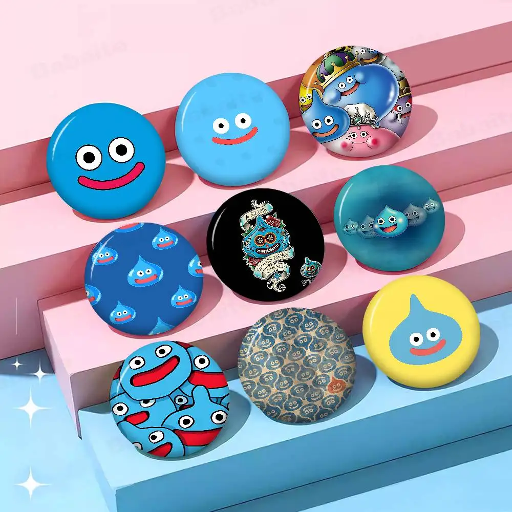 Dragon Quest Rocket Slime 32/44/58MM Customizable Button Pins Cute Funny Creative Badge Jewelry Decor Gifts for Friends