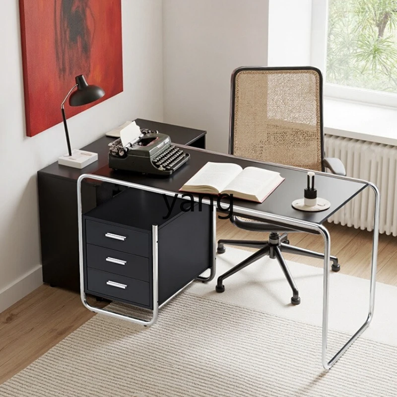 

TGF computer desk home desk minimalist Bauhaus antique desk with drawers